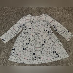 Carter's Girls Dress With Cat Design Size 12 Months
